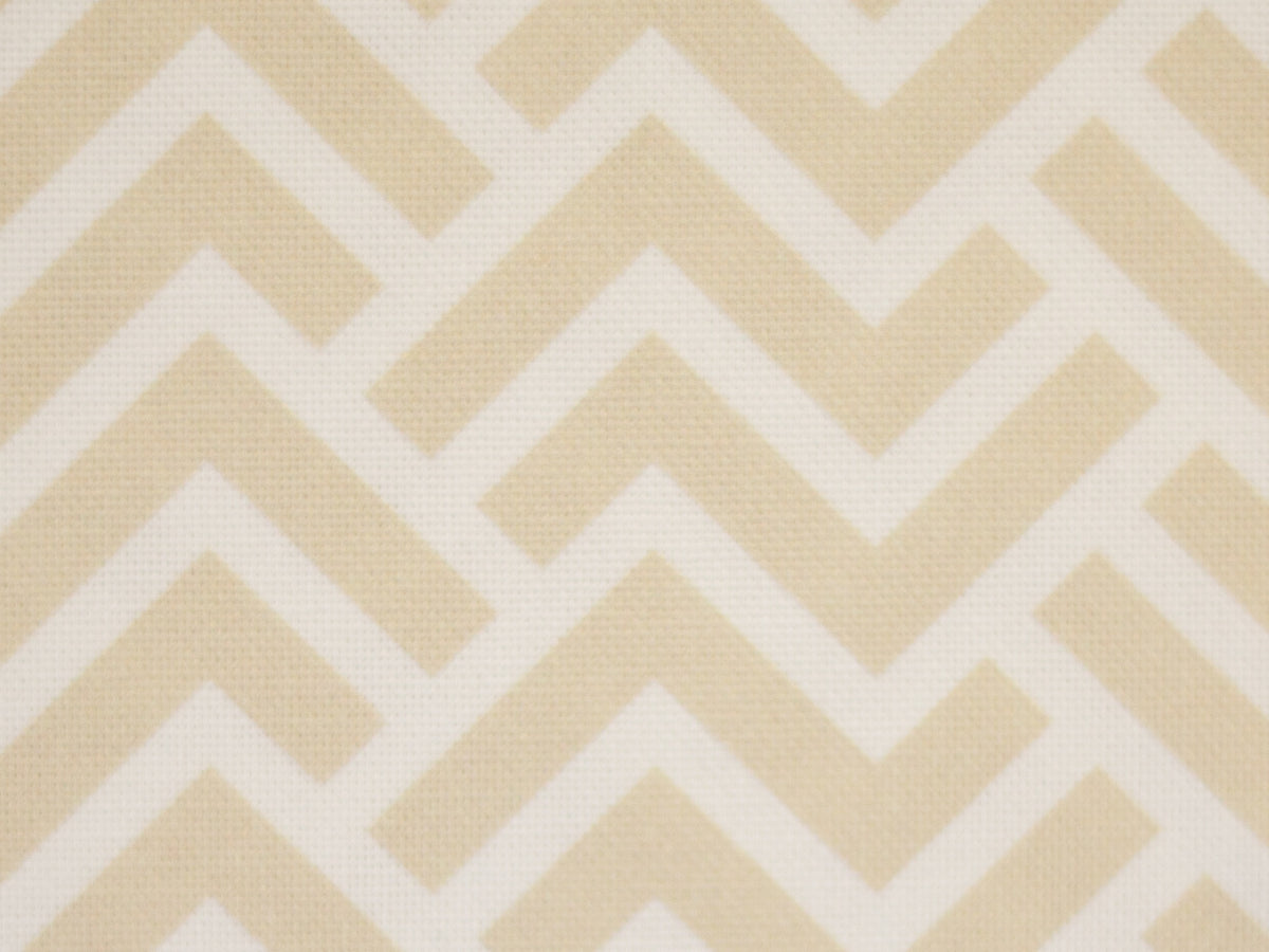 Canvas Stoff - Zacken hellbeige