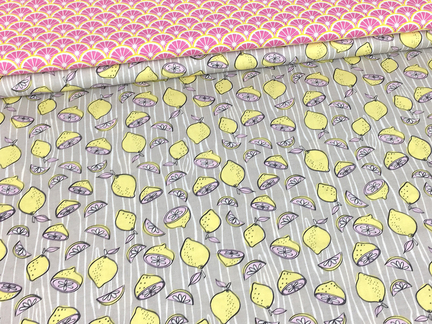 Baumwolle-Stoff-Lemon-Slices-serie