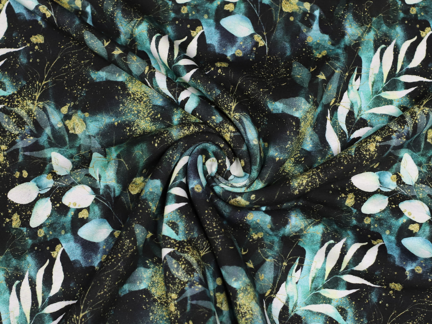 Alpenfleece - Leaves - black