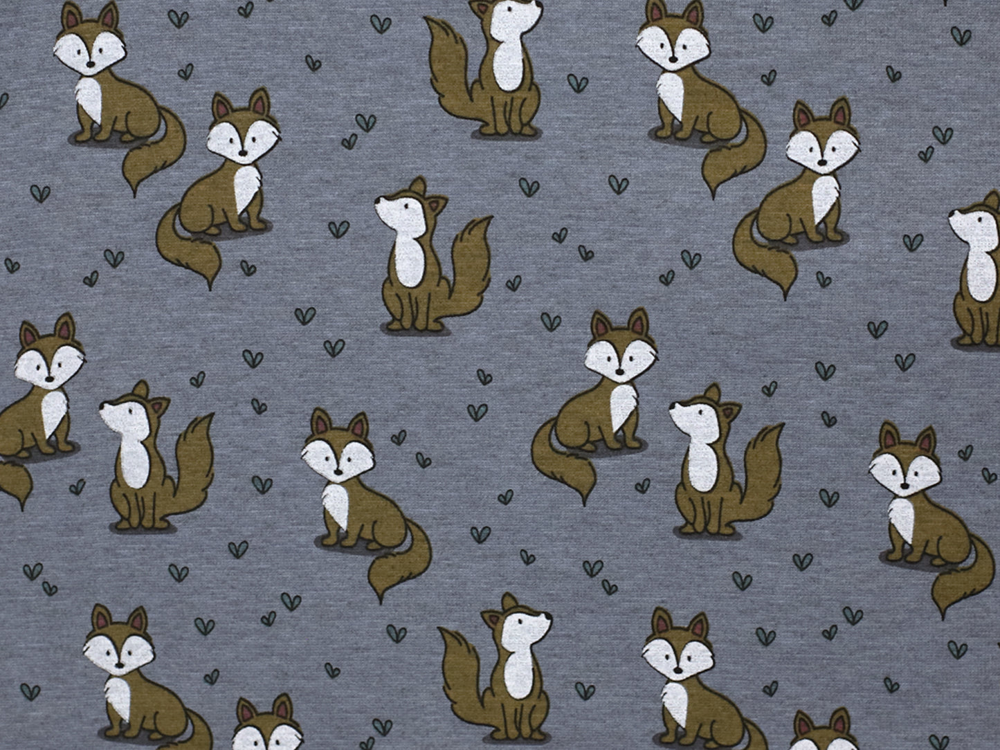 Alpenfleece - Fuchs - blau meliert