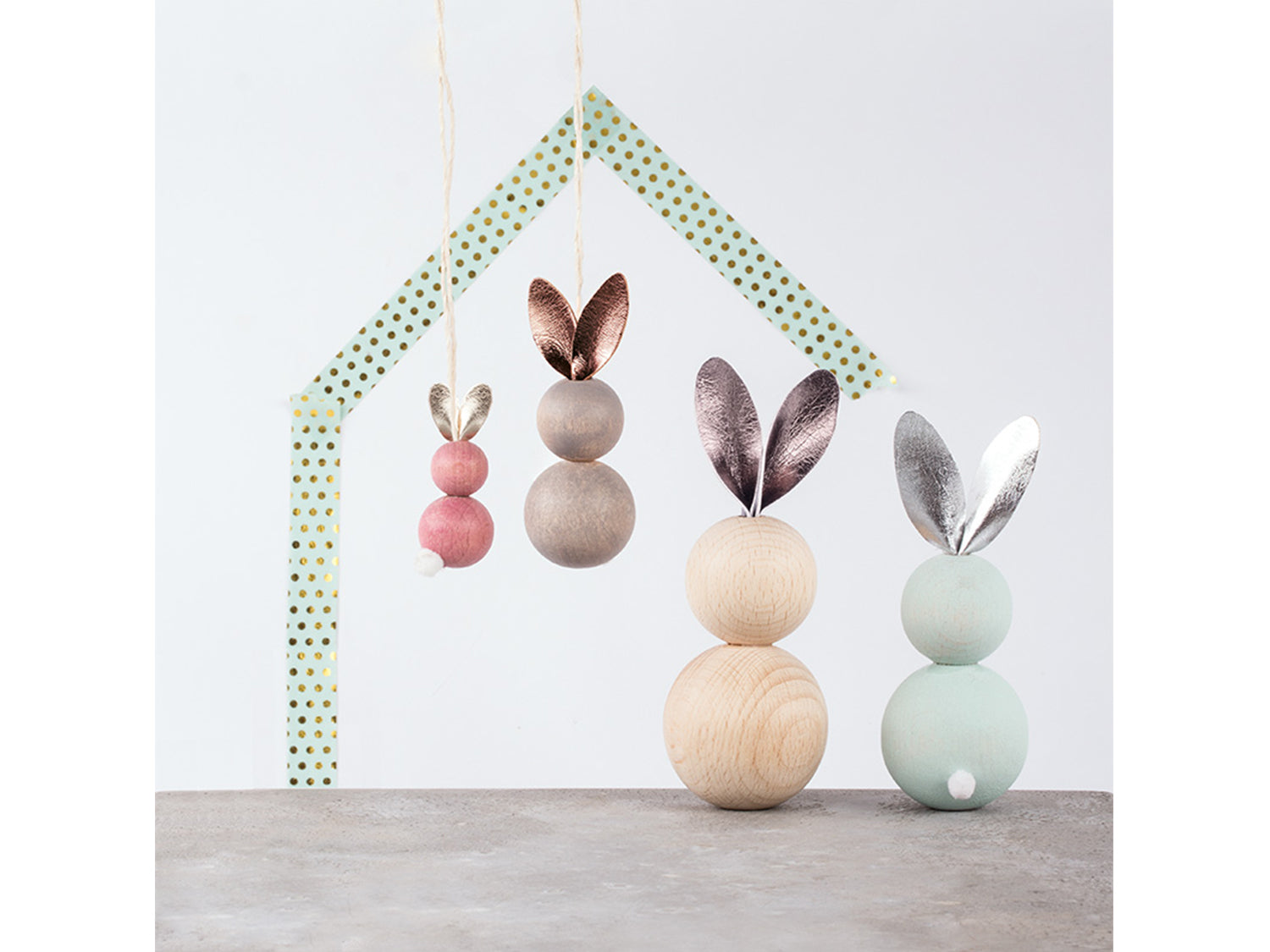 bastelidee-ostern-hasen-rohholz-kugeln