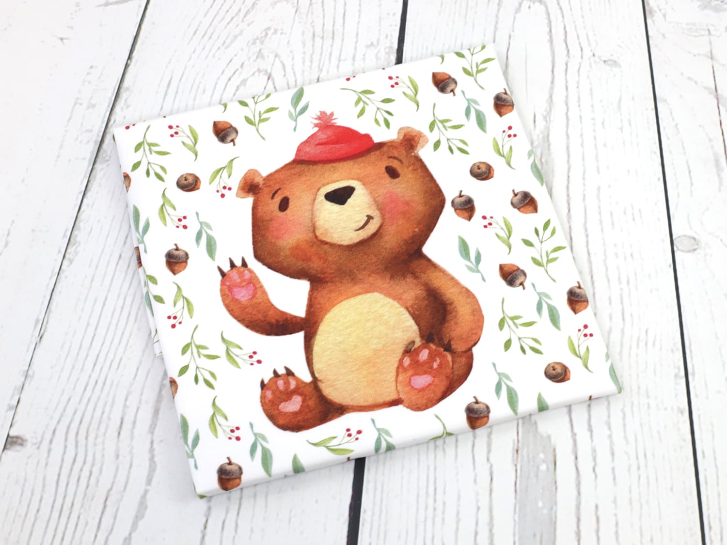 Jersey Stoff PANEL Hallo Herbst Bär online kaufen – Kathi