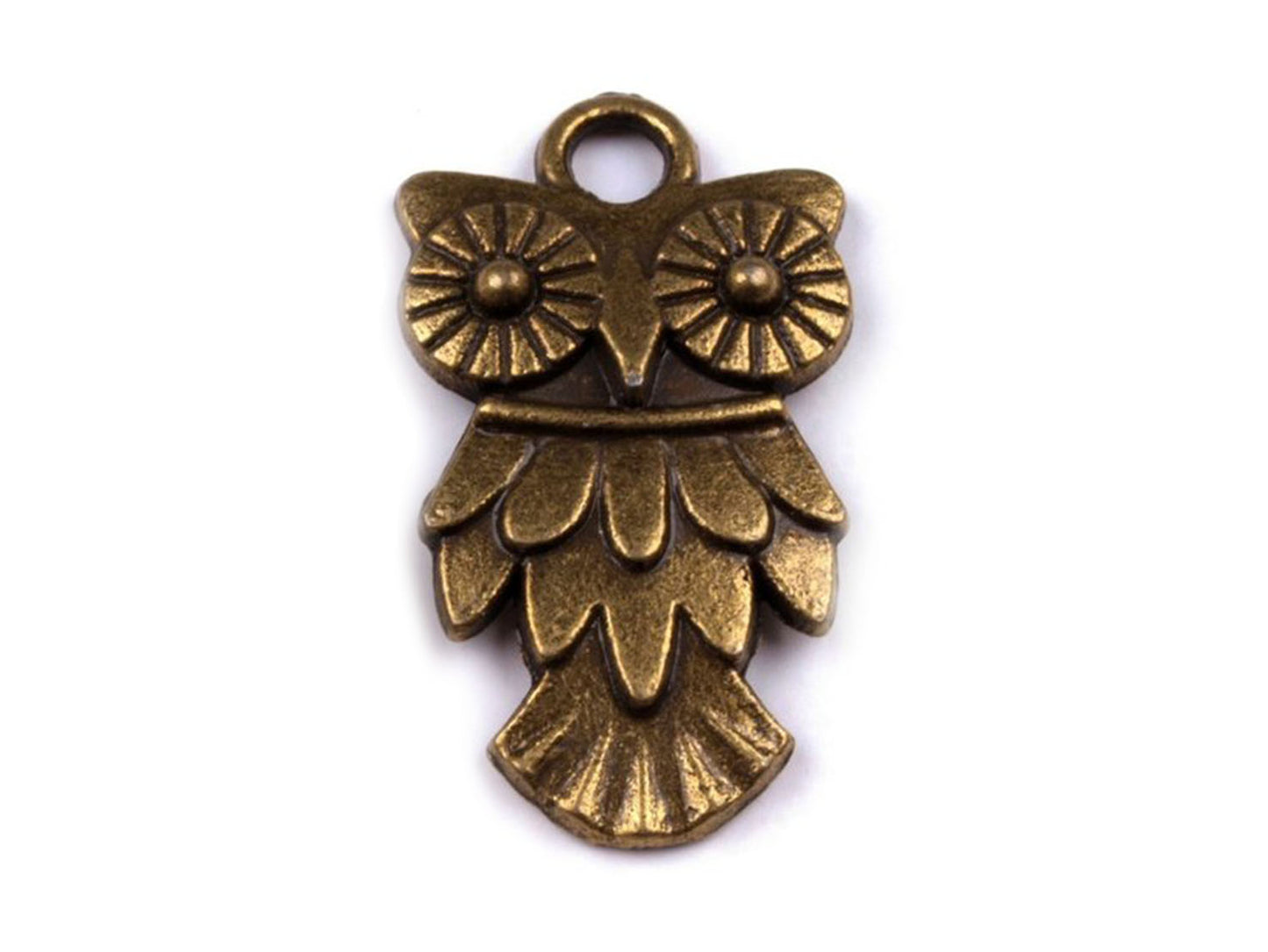 charm-eule-altmessing