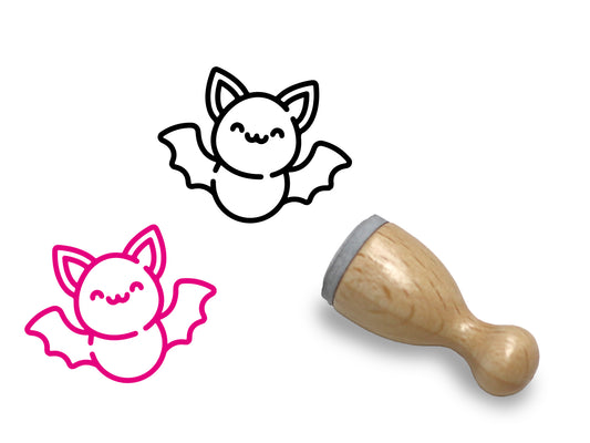 Mini Holzstempel - Fledermaus