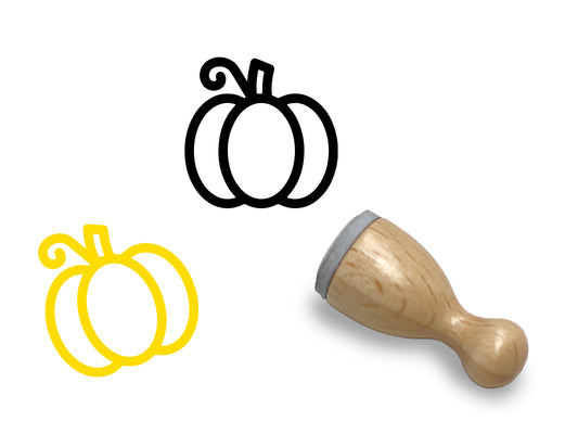 Mini Holzstempel - Kürbis
