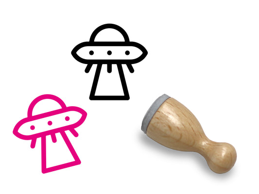 Mini Holzstempel - UFO