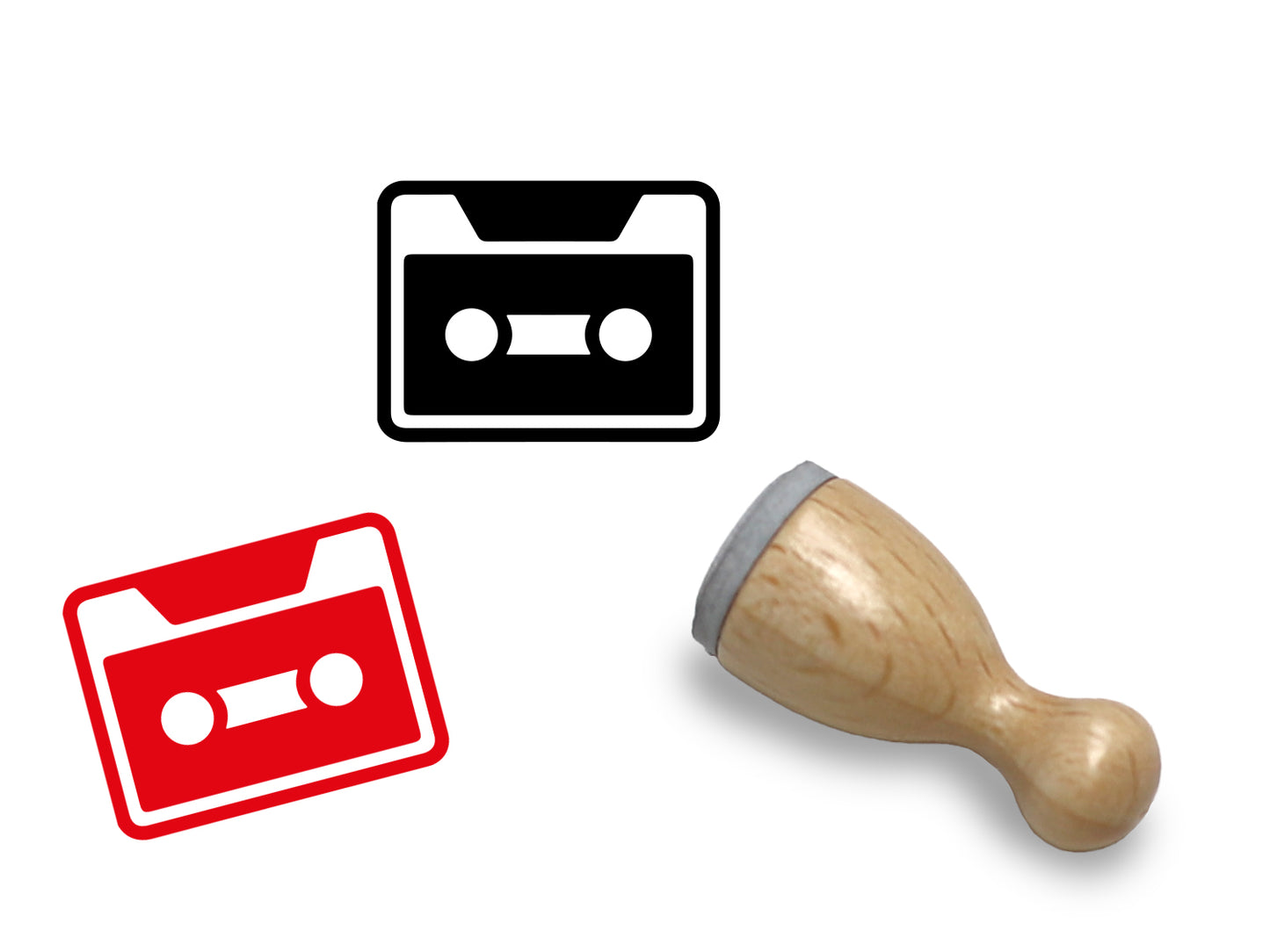 Small wooden stamp - Happy Easter