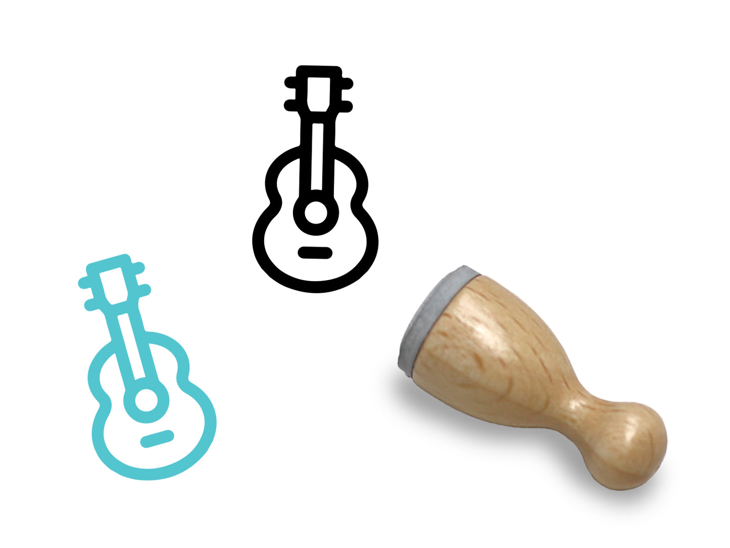 Small wooden stamp - Happy Easter