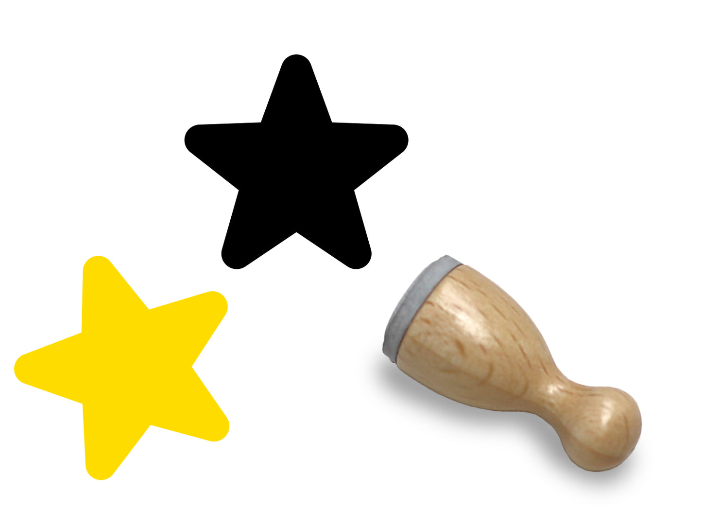 Small wooden stamp - Happy Easter