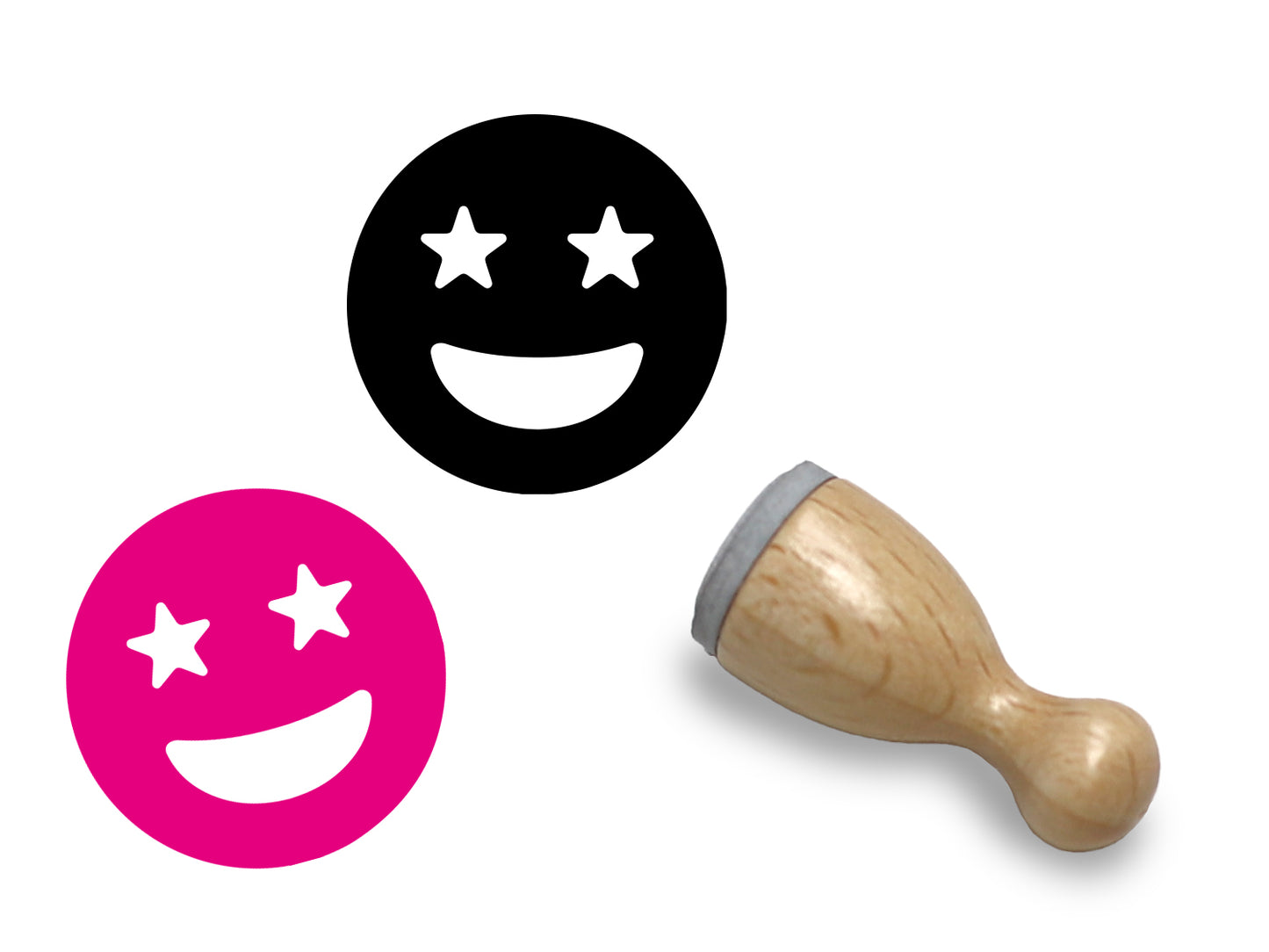 Small wooden stamp - Happy Easter