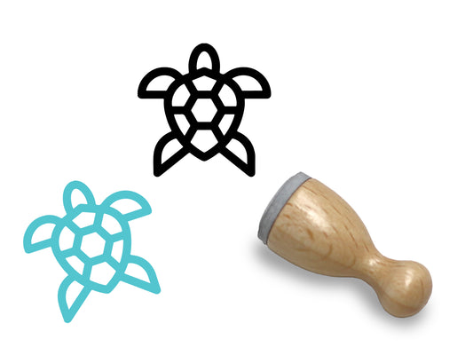 Mini Holzstempel - Schildkröte