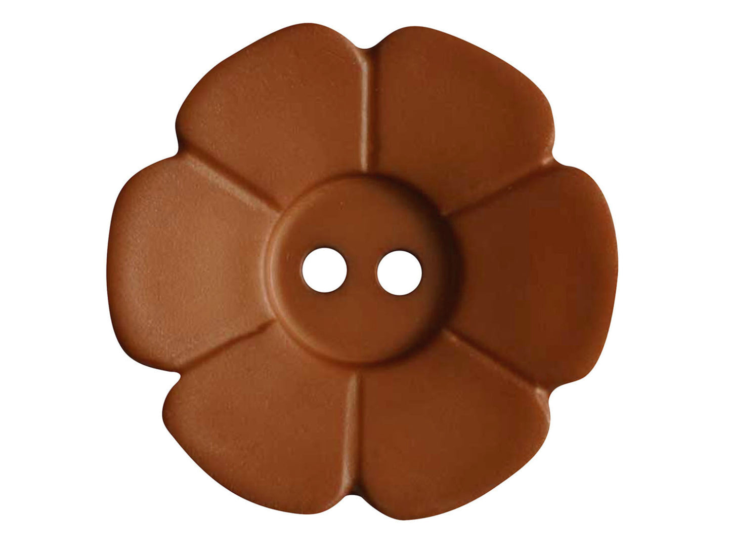 Knopf Blume - 28mm - terracotta