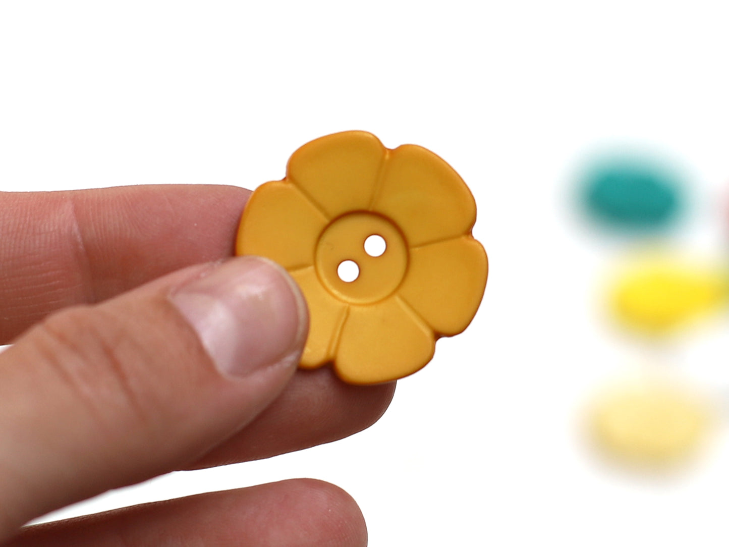 Bouton coeur 15mm - crème