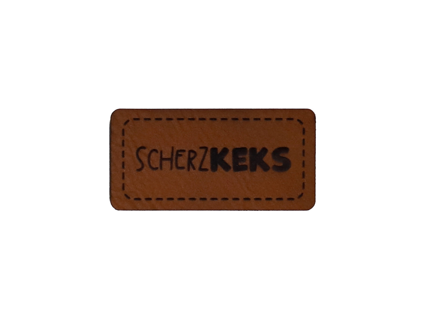 Kunstleder Label - Scherzkeks
