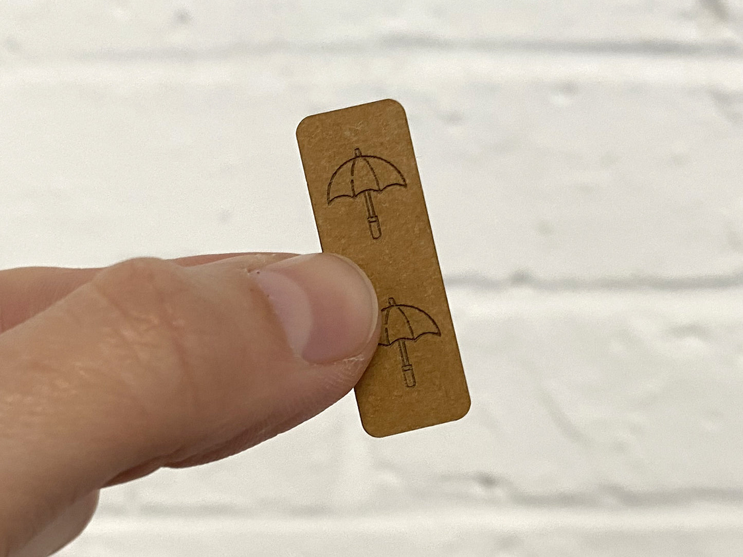 Mini Klapplabel - SnaPpap Label - Regenschirm