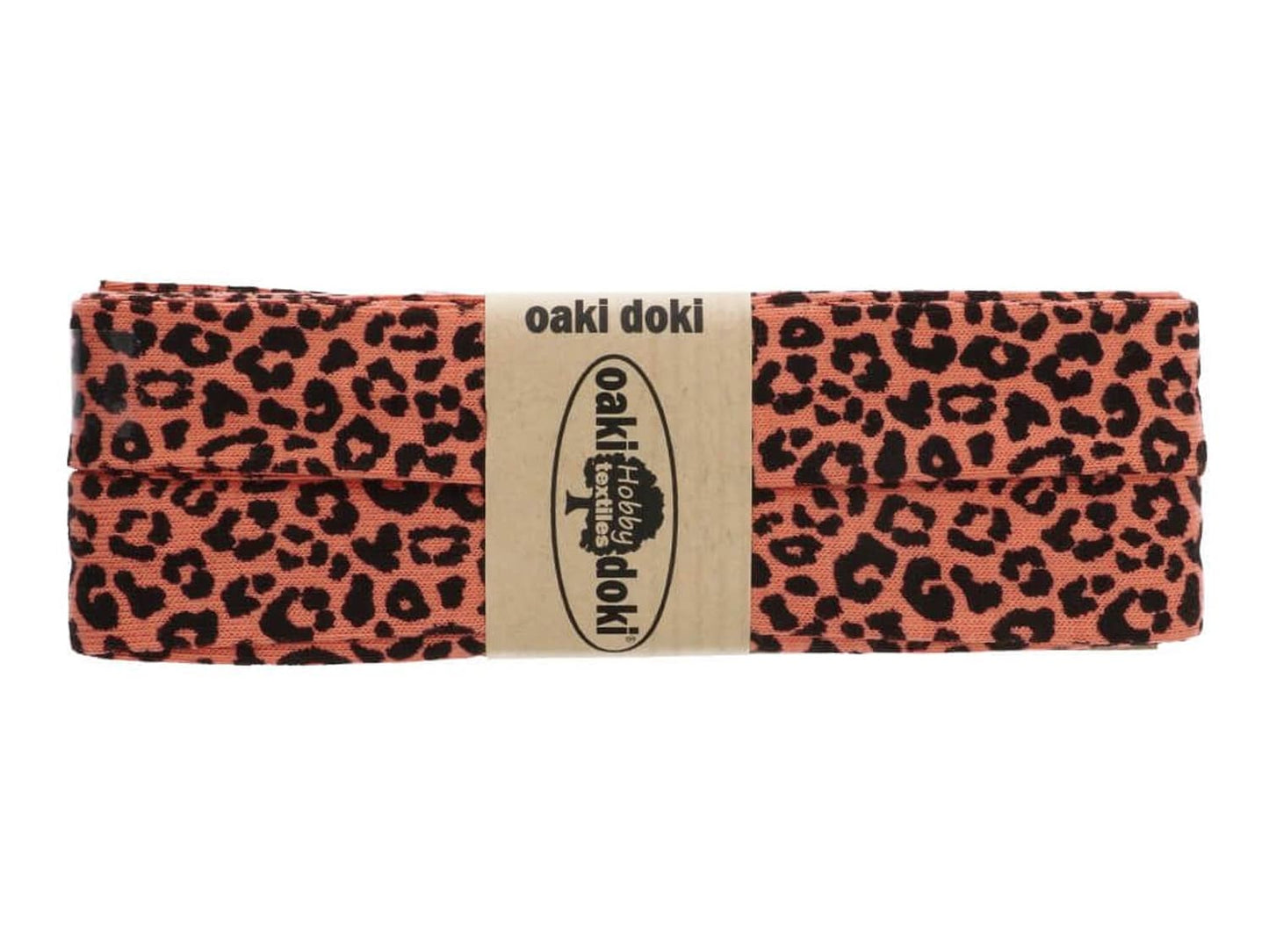 oaki-doki-schraegband-elastisch-viskose-leo-print-koralle-schwarz-3008