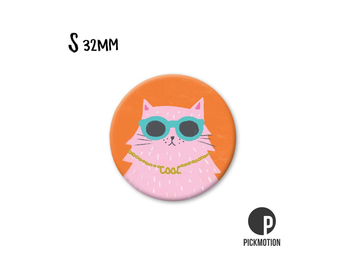 Magnet, Pickmotion - 32 mm - Cool Cat