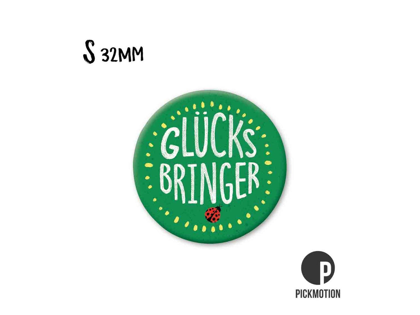 Magnet, Pickmotion - 32 mm - Glücksbringer