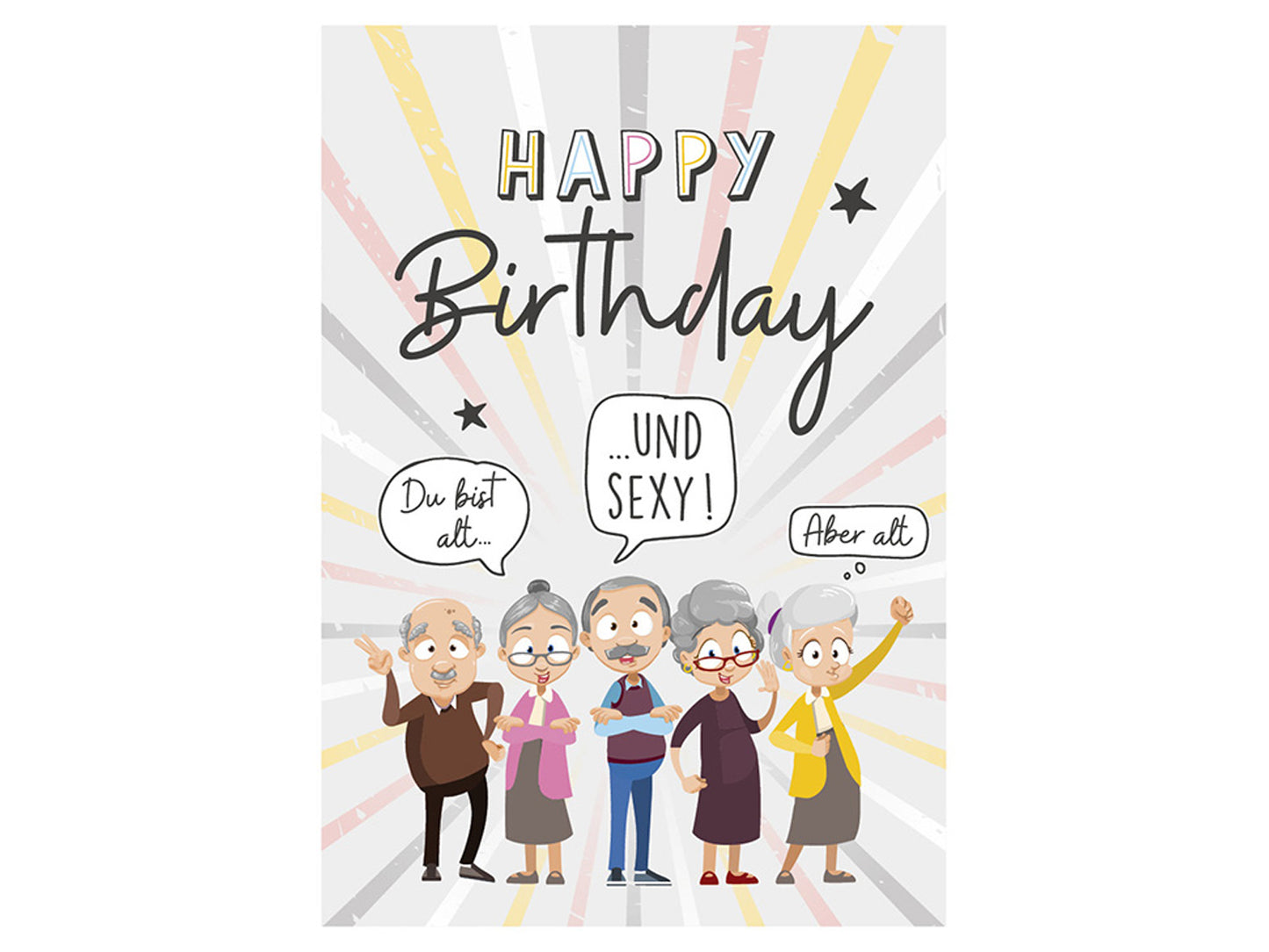 Postcard - You are old AND sexy
