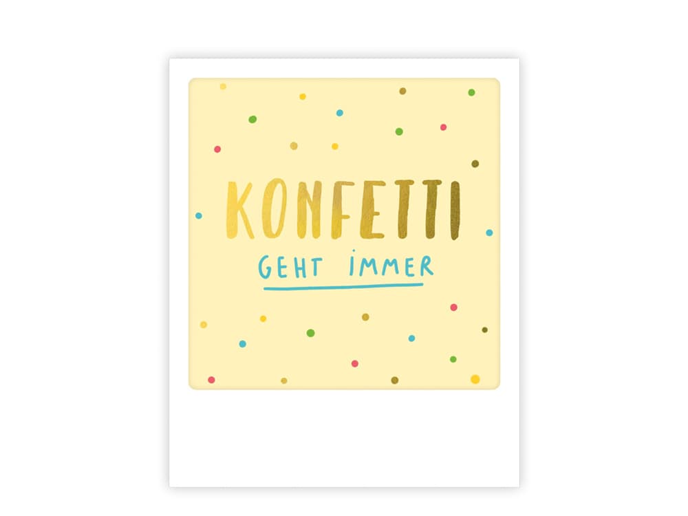 postkarte-polaroid-geschenk-karte-konfetti-geht-immer-gold