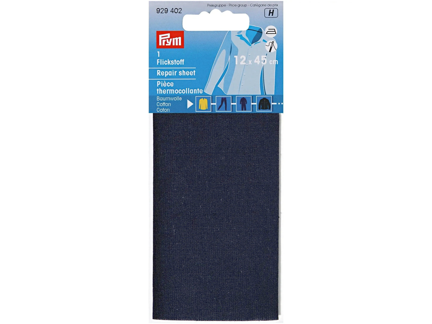 Prym - 1 Flickstoff - Baumwolle 12 x 45 cm - marine