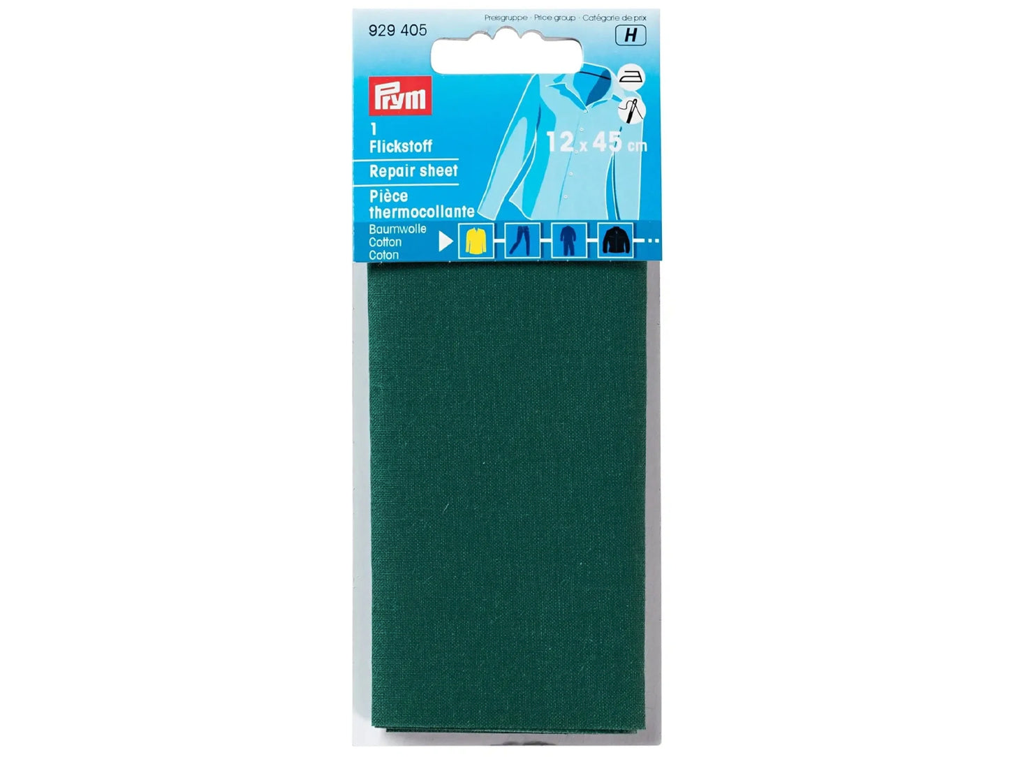 Prym - 1 Flickstoff - Baumwolle 12 x 45 cm - dunkelgrün