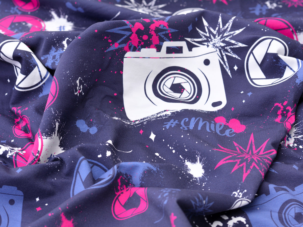 B-Ware French Terry - Streetstyle dunkelblau