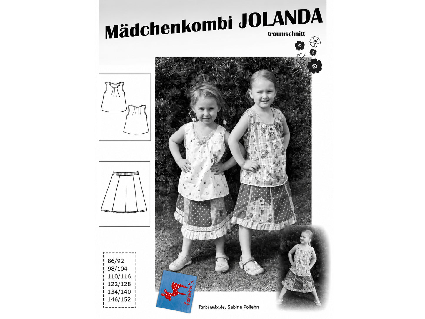 Farbenmix Schnittmuster - Rock & Top - Jolanda