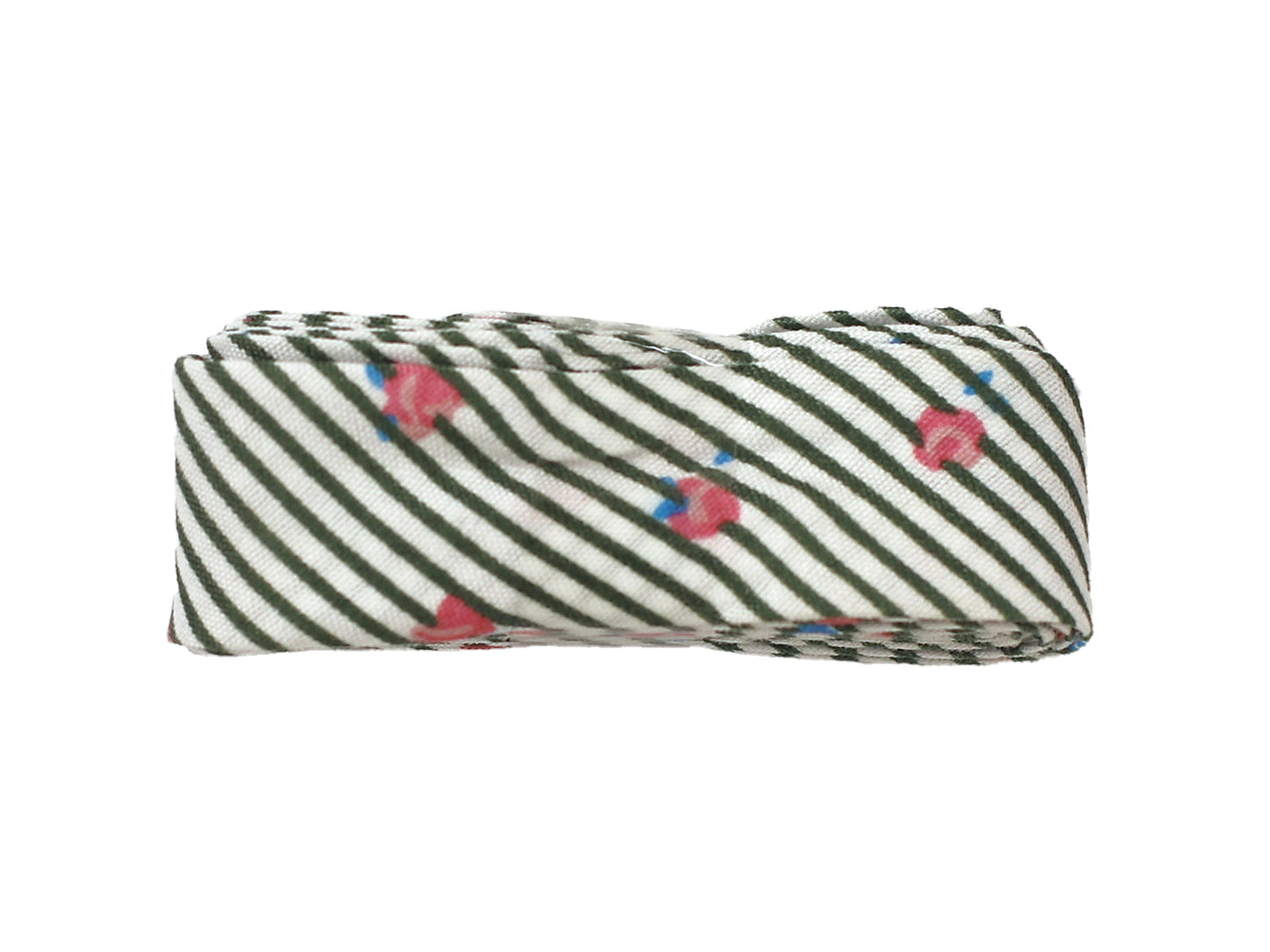 3m Schrägband - Vintage Rose - dunkelgrün
