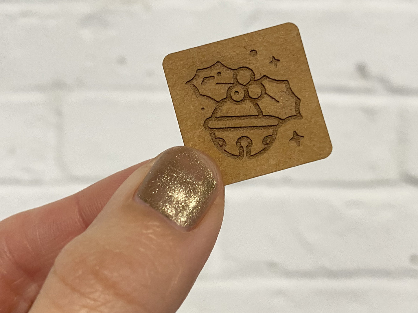 SnaPpap Label - Quadrat - Glöckchen