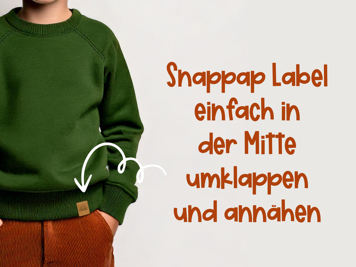 Folding label - SnaPpap Label - Let's Explore