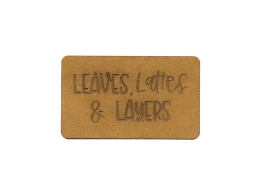 SnaPpap Label - Leaves, Lattes & Layers