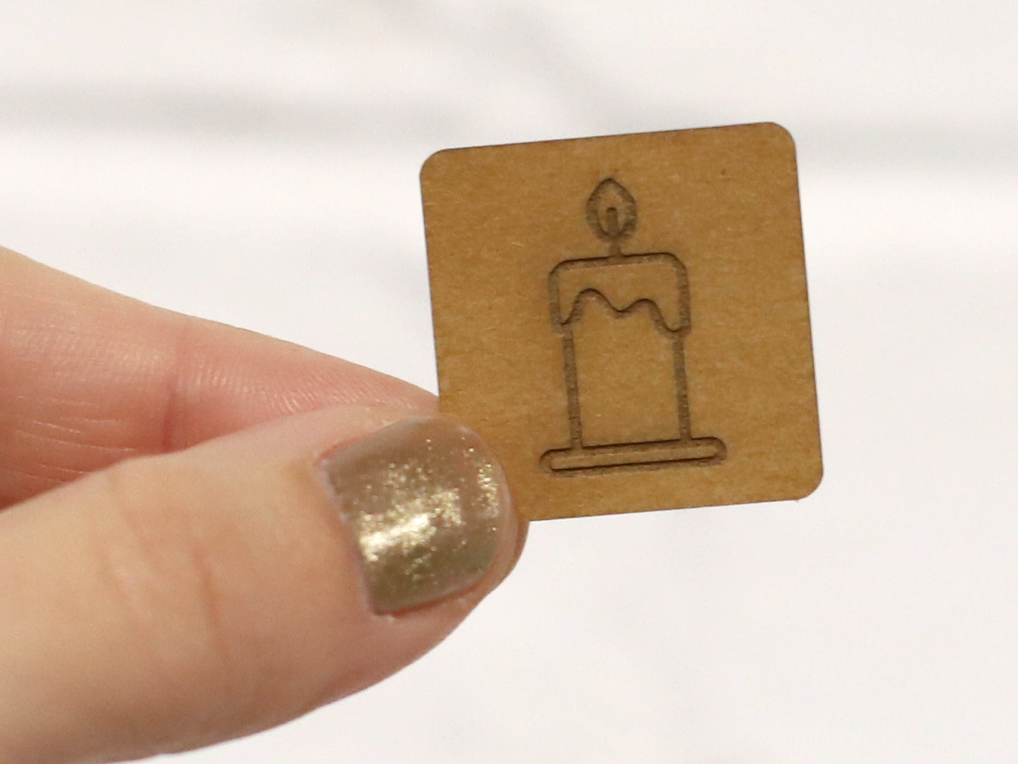 SnaPpap Label - Quadrat - Kerze