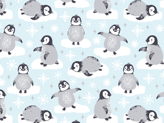 stoff-baumwolle-baumwollstoff-french-terry-sommersweat-sweat-little-snowflake-pinguin-auf-scholle-blau