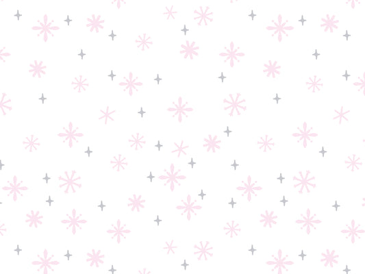 stoff-baumwolle-baumwollstoff-french-terry-sommersweat-sweat-little-snowflake-schneeflocken-weiss-rosa