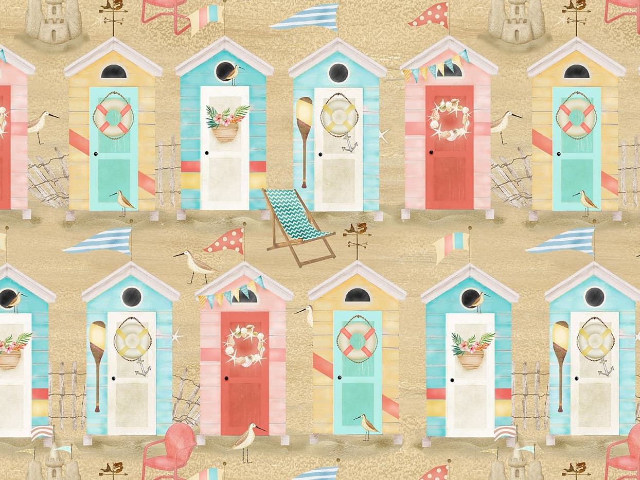 stoff-baumwolle-baumwollstoff-patchwork-3-wishes-beach-travel-urlaub-sommer-strand-haus-moewe
