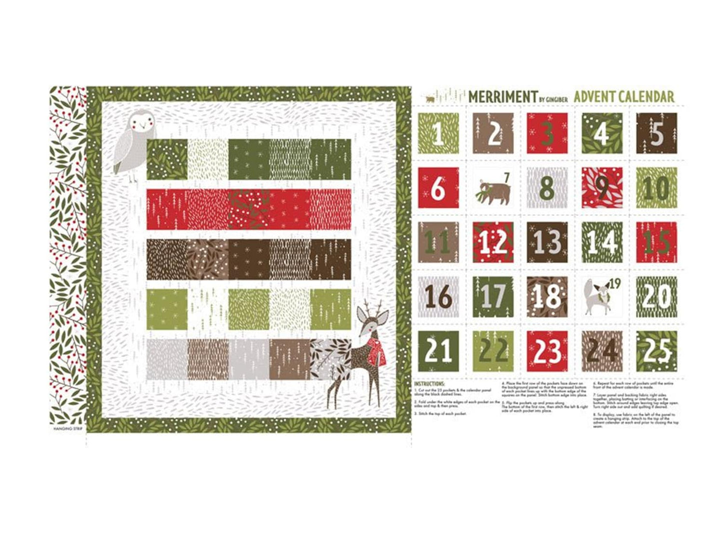 stoff-baumwolle-baumwollstoff-patchwork-gingiber-moda-fabrics-merriment-panel-waldtiere-advent-calendar