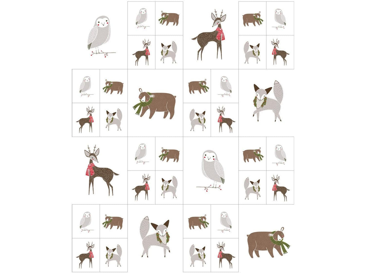 stoff-baumwolle-baumwollstoff-patchwork-gingiber-moda-fabrics-merriment-panel-waldtiere