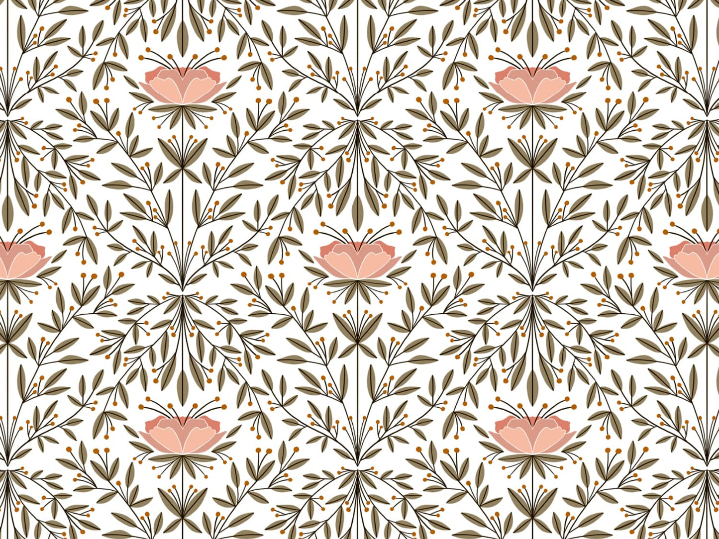 stoff-baumwolle-french-terry-sommersweat-kathi-kunterbunt-herbst-autumn-blume-blaetter-herbstblume-oliv-aprikose