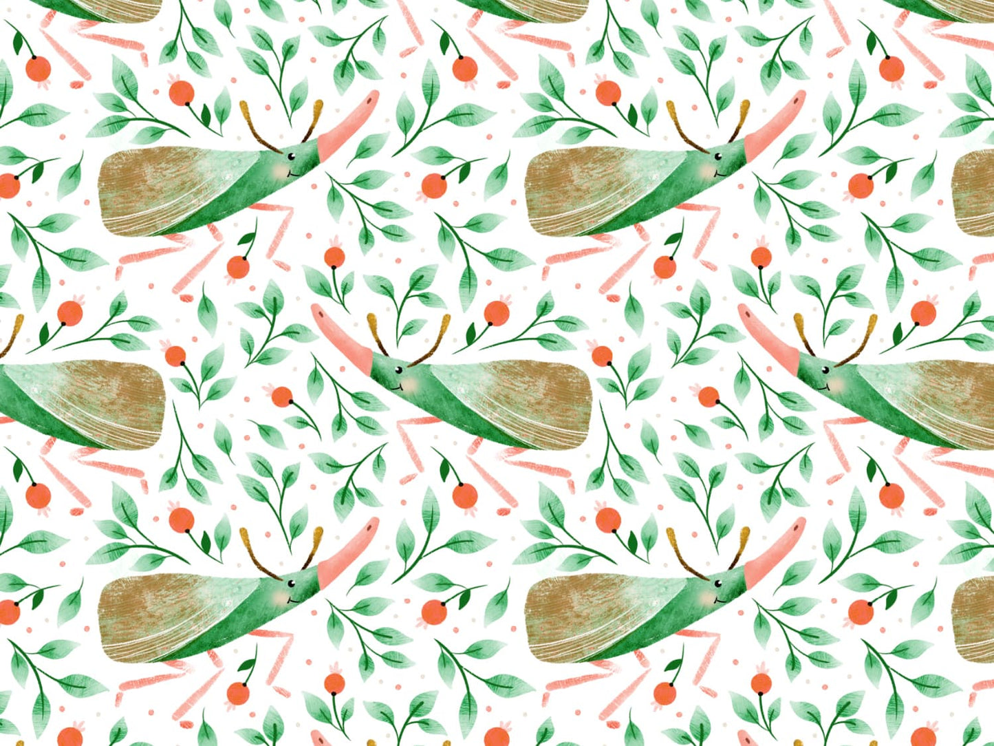 stoff-baumwolle-french-terry-sommersweat-kathi-kunterbunt-herbst-kaefer-und-blaetter-blumen-gruen
