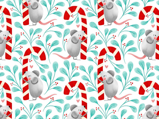 stoff-baumwolle-french-terry-sommersweat-kathi-kunterbunt-winter-blaetter-maus-mit-zuckerstange-herz-mint-rot-grau