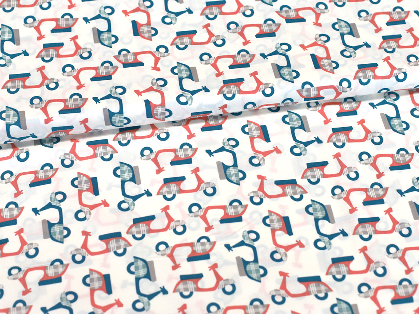 Patchworkstoff - Baumwolle Stoff - Mod Squad, Cream-Coral