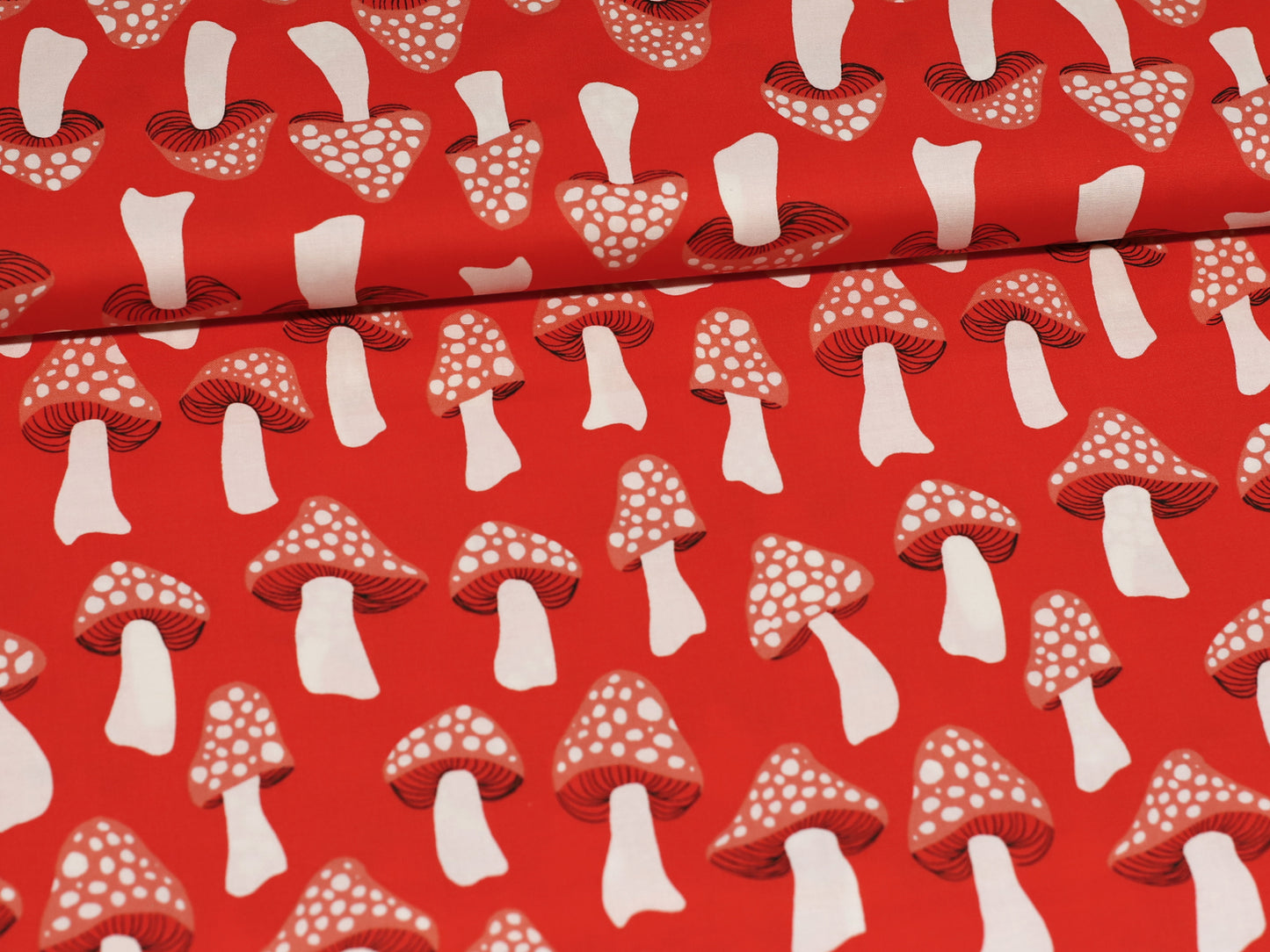 Baumwolle Stoff - Patchworkstoff - Home Sweet Gnome, Toadstool