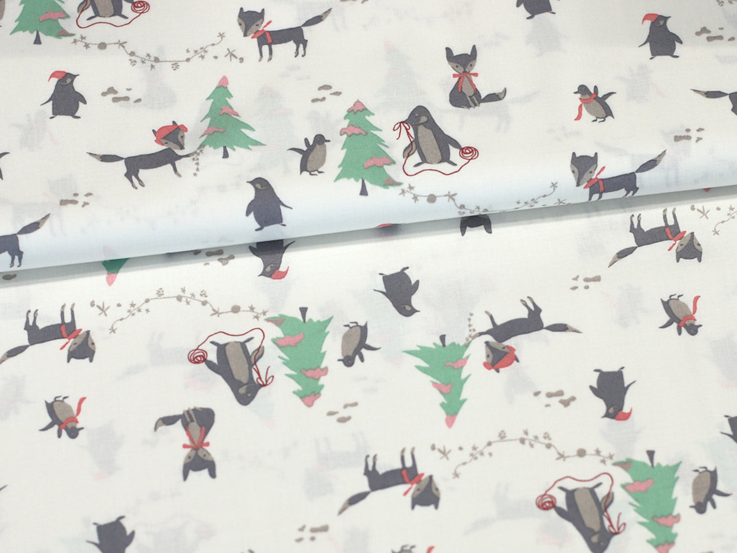 Cotton Fabric - All Bundled Up Checkers