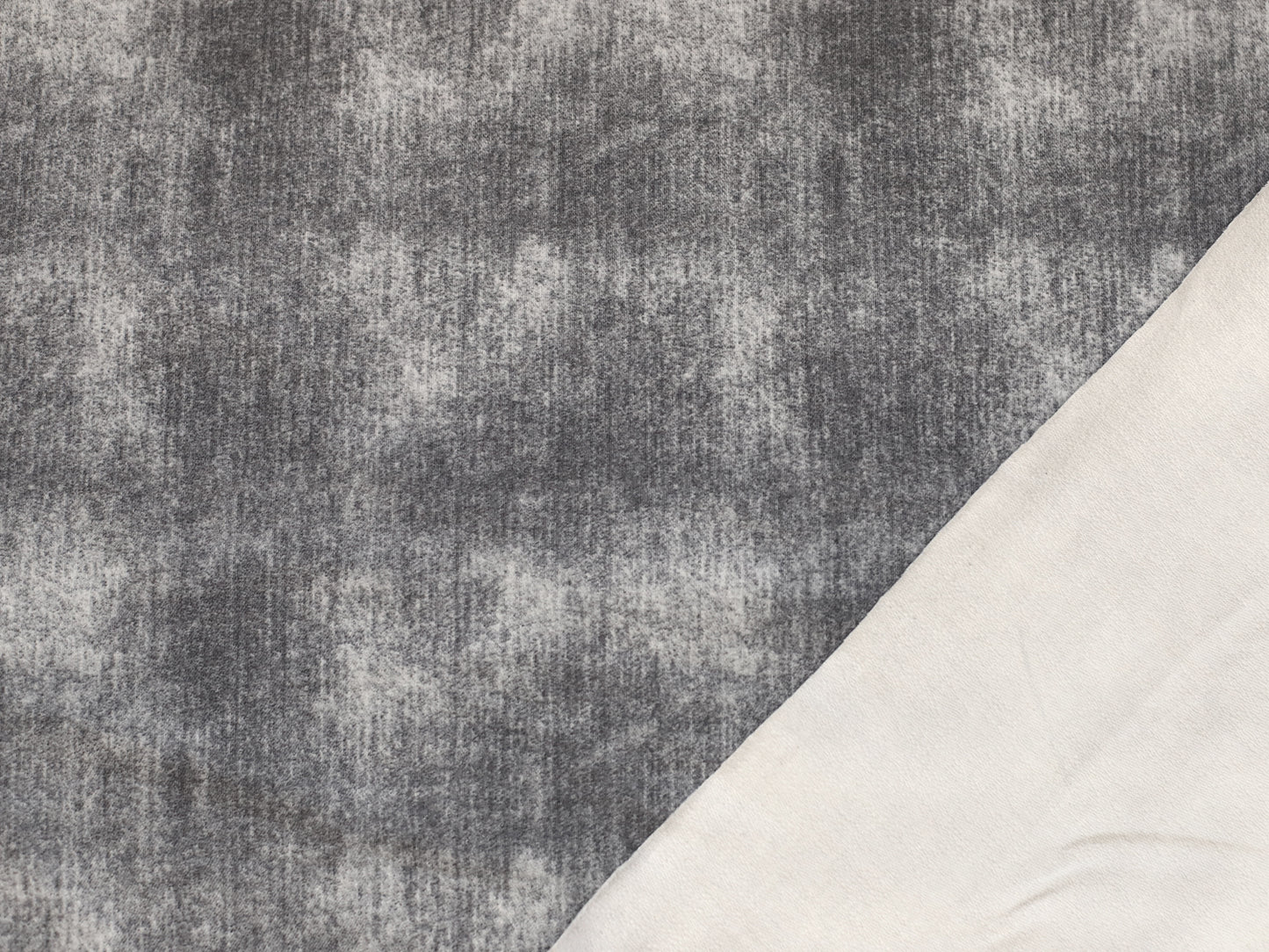 French Terry Stoff - Jeans Optik - grau