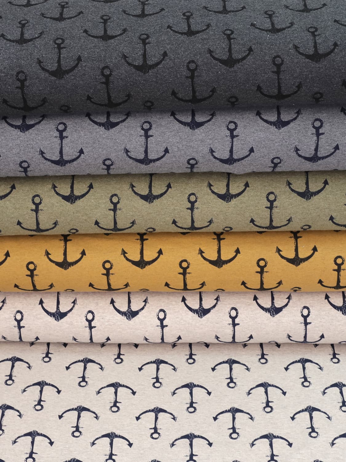 stoff-french-terry-sommersweat-baumwolle-sweat-winter-herbst-anker-marine-maritim-nautical-grunge-grosse-anker-verschiedene-farben