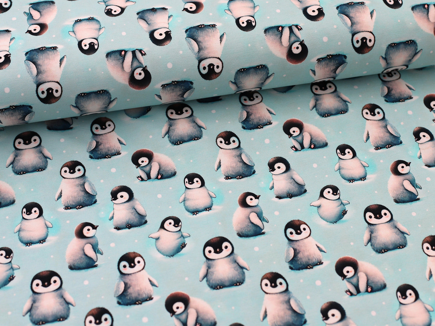 French Terry - Happy Penguin