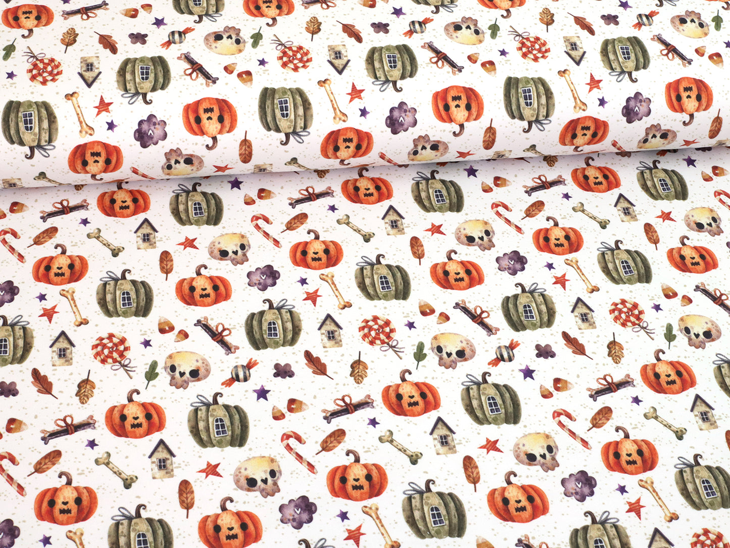 stoff-french-terry-sommersweat-sweat-baumwolle-halloween-kuerbis-knochen-haus