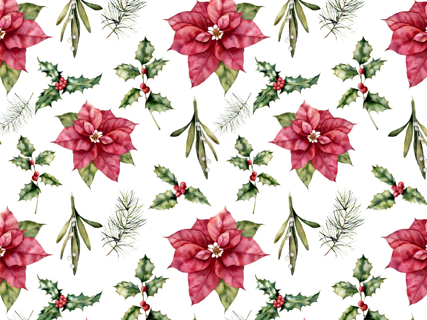 stoff-french-terry-sommersweat-sweat-baumwolle-kathi-kunterbunt-herbst-winter-weihnachten-mistelzweig-ilex-weihnachtsstern-ast-zweig-vintage-christmas-blume