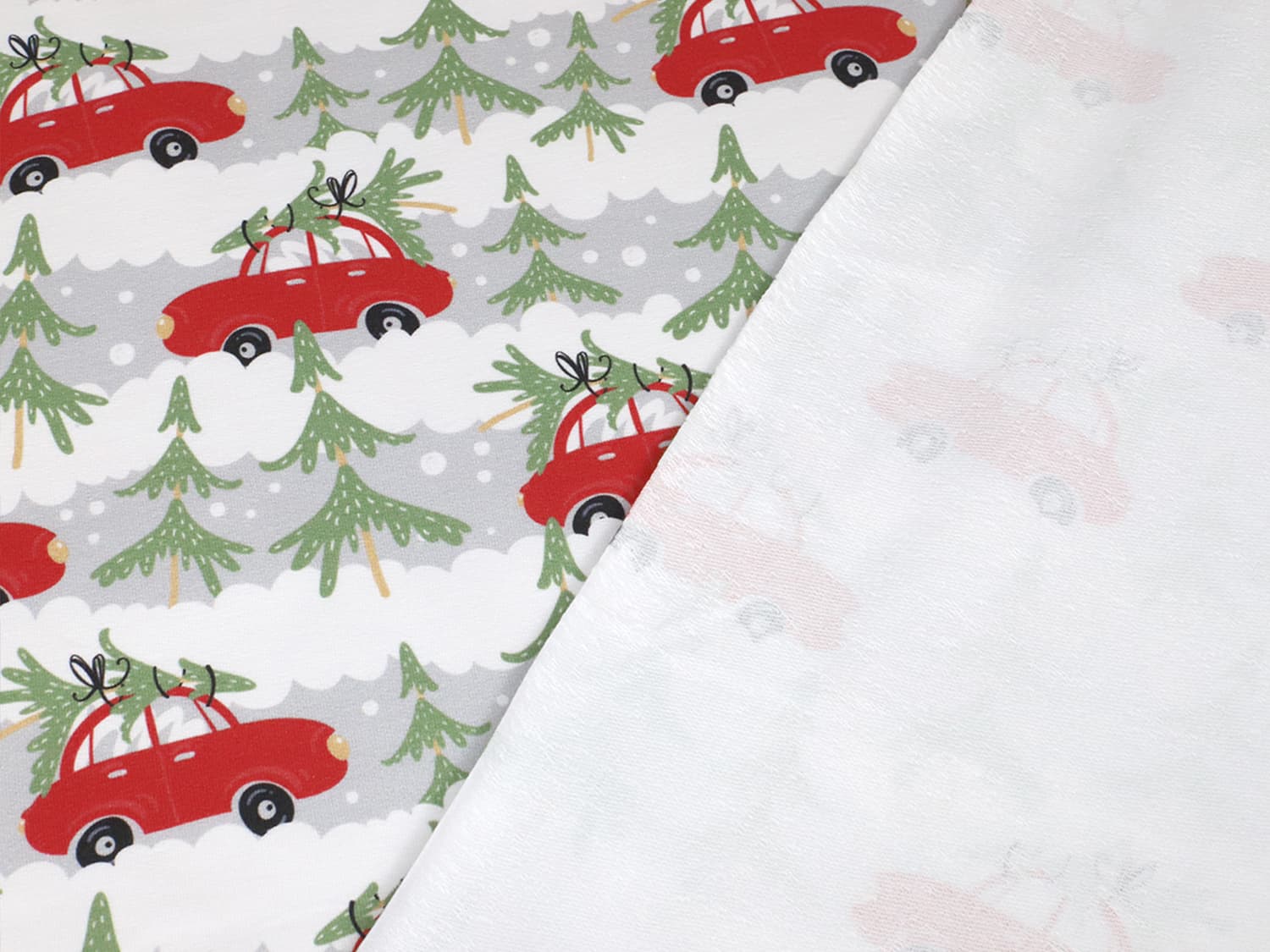 stoff-french-terry-sommersweat-sweat-baumwolle-kathi-kunterbunt-weihnachten-winter-winterwald-weihnachtswald-tannenbaum-auto-driving-home-for-christmas-rot-2